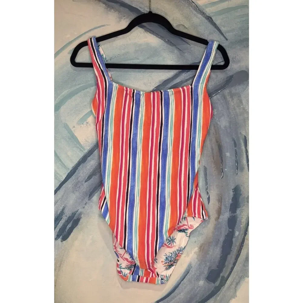 NWT Tommy Bahama Island Cays Oasis One-Piece Swimsuit Size 6 Colorful Reversible